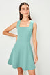 Mint Square Collar Dress TWOSS19EL0378