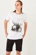 New White Men 'S Printed T Shirt