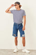 Indigo Male Destroylu New Shorts
