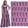 Purple Violet Geometric African Prints Ethnic Garment Fabric