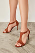 Tan Suede Women 'S Heels Shoes