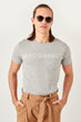 Gray Men 'S Printed T Shirt