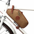 Bike Frame Tube Bag Bicycle Saddle Pouch Seat Tail Carrier Brown Waxed Canvas Waterproof Cycling Accessories