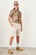 Stone Men 'S Linen Looking Shorts