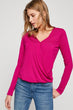 Women Pink Long-Sleeve T-Shirt