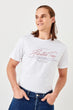 White Men 'S Cotton Printed T-Shirt