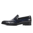 Custom Genuine Leather Shoe Fashion Casual Style Party Crocodile Skin Designer Blue Loafers Shoes Men's Patina Shoe