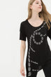 Women Black T Shirt