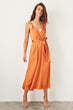 Orange Belt Detail Dress