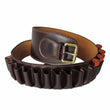 Hunting Tactical Durable Brown Genuine Leather 12 Gauge Shotgun Ammo Shell Belt Hunting Gun Accessories
