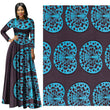 Blue Spot African Prints Ethnic Garment Fabric