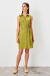 Green Belted Dress