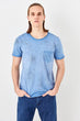 Blue Men 'S Oil-Flushing T-Shirts With Pocket