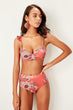 Tile in Floral Patterned High Waisted Bikini