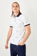 New White Men 'S Printed Polo Collar T-Shirt