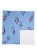 Blue Male Pattern Beach Towel