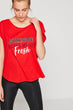 Women Red T Shirt