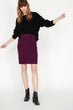 Women Burgundy Skirt