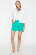 "Women 'S Green Normal Waist Shorts "