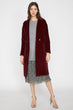 Women Burgundy Pocket Detail Coat 9KAK06192EW