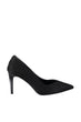 Black Suede Women 'S High-Heeled Shoes