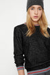 "Women 'S Black Line Sweater "