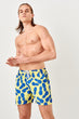 Green Male Pineapple Pattern Sea Shorts