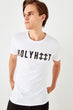 White Men Printed New T-shirt