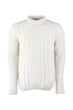 Ecru Male Turtleneck Sweater