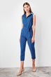 Dark Blue Lacing Jumpsuit