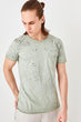 Green Men 'S Oil-Flushing T-Shirts With Pocket