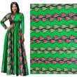 Green African Prints Ethnic Garment Fabric