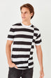 New White Men 'S Striped Oversize T-shirt