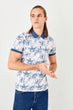 New White Men 'S Printed Polo Collar T-Shirt