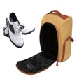 Vintage Golf Shoes Bag Carrier Canvas Zipped Sports Bag Shoe Case Khaki Color