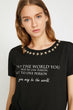 Women Black T Shirt