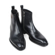 Brogue Blake Calf Leather Boots Men Plain Black Mans Footwear Patina Bespoke Handmade Square Toe Luxury Ankle Boots Male