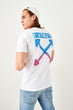 White Men 'S Printed T Shirt