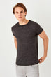 New Black Men 'S Short Sleeve Cycling Neck T Shirt