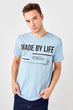Blue Men 'S New Cotton T-Shirt