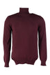 Burgundy Men 'S Turtleneck Sweater