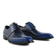 Hot Handmade Designer Vintage Fashion Casual Party Blue Dance Wedding Male Dress Genuine Leather Mens Derby Shoes