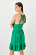 Green Ruffle Detail Dress