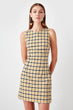 Multicolored Plaid Dress