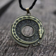 Mythology Symbol Ouroboros Infinity Snake Bronze Pendant Necklace Rune Norse Amulet Jewelry