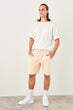 New Pink Men Panelled Shorts