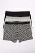 Multicolour Male 3' Black, Gray, Patterned Boxer
