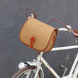 Vintage Bicycle Bag Front Handlebar Retro Bike Panniers Backseat Bags Messenger Khaki Canvas Water Repellent for Cycling