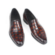 New 100% Crocodile Leather Loafers Shoes Men Patina Handmade Slip-On Mans Footwear Casual Round Toe Wedding Zapatos