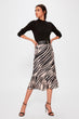 Black With Color Block Skirt